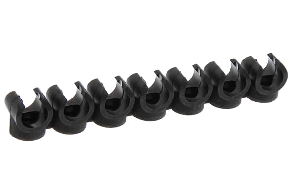 Product image for Polyurethane tubing pipe clip,8mm 7strip