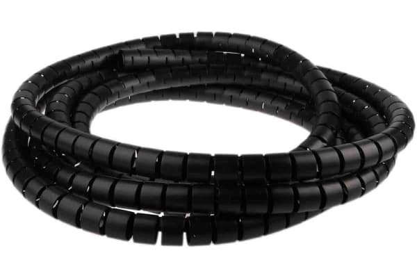 Product image for Black slit harness wrap,25mm dia