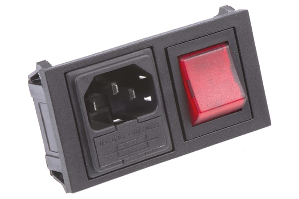 Product image for DP SNAP-IN FUSED HORIZONTAL PLUG W/NEON