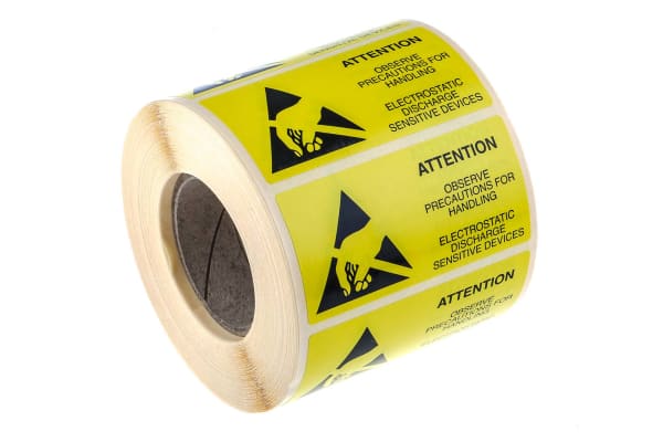 Product image for Paper label/symbol "ATTENTION",38x75mm