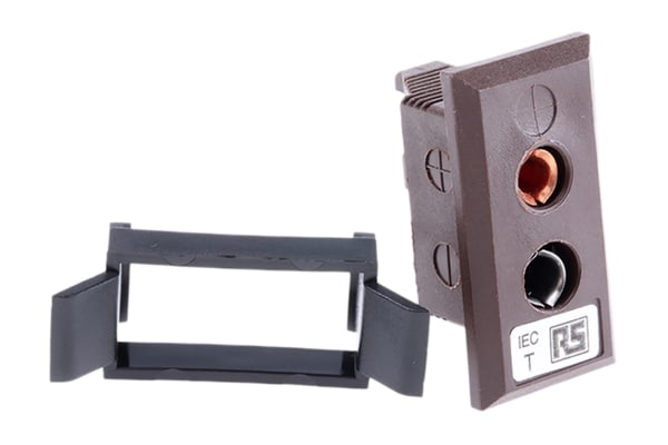 Product image for Type T Brown panel mount socket