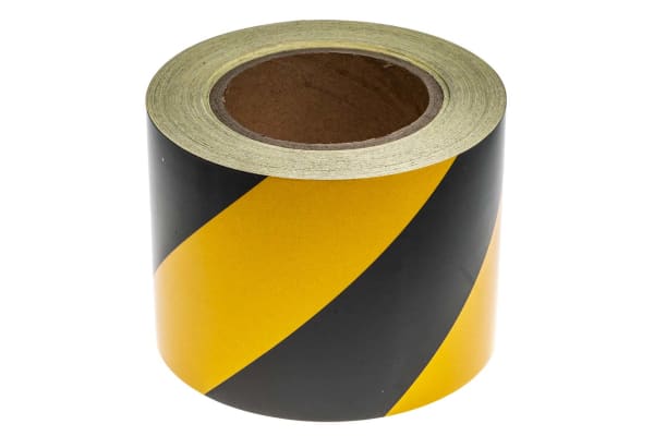 Product image for Blk/yel BS1710 reflective tape,100mmx25m