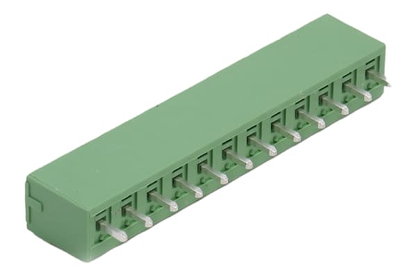 Product image for 12WAY VERTICAL PCBHEADER,8A 3.81MM PITCH