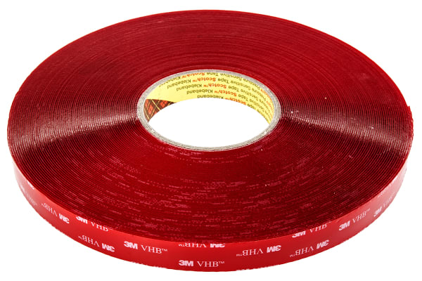 Product image for 3M 4910F, VHB™ Clear Foam Tape, 19mm x 33m, 1mm Thick