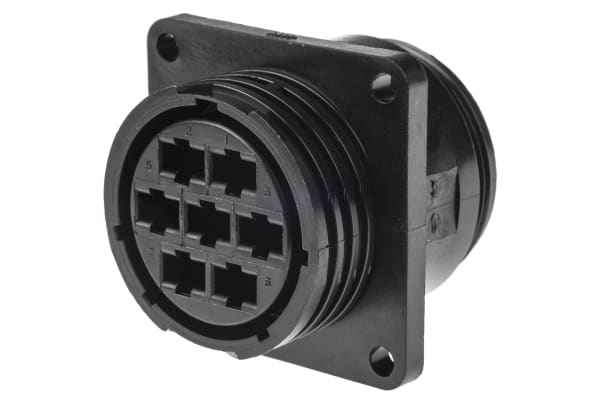 Product image for 7way socket contact panel receptacle 35A
