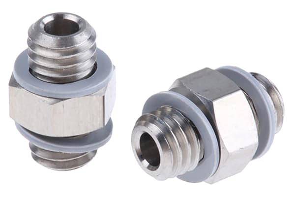 Product image for Pneumatic M5 miniature nipple fitting