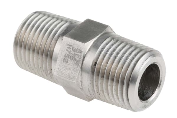 Product image for ST/ST 1/2 NPT Hexagon Nipple