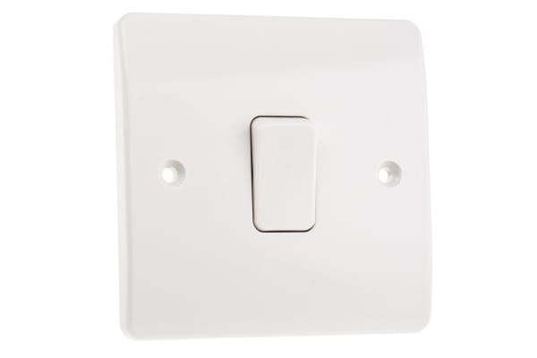 Product image for 10A SWITCH1 GANG 2 WAY WHITE LOGIC PLUS