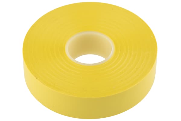 Product image for PVC INSULATING YELLOW TAPE 33MX19MM AT7