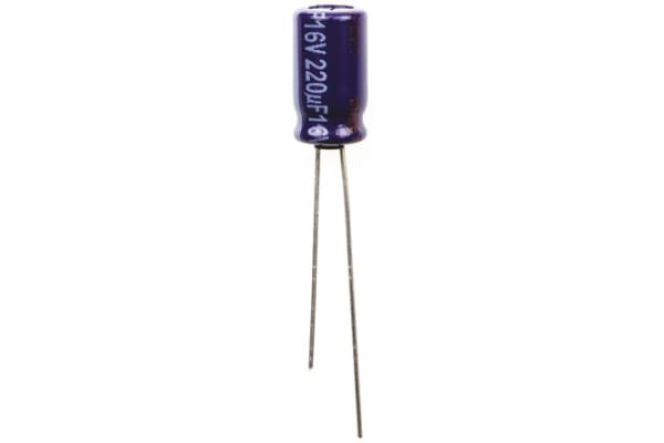 Product image for M RADIAL AL ELECT CAP,220UF 16V 85DEG C