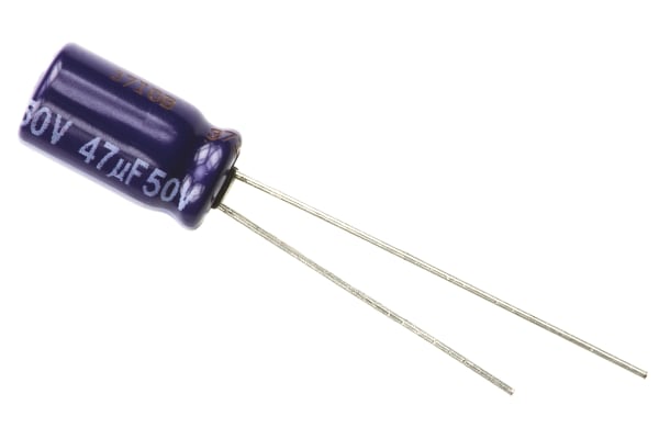 Product image for Panasonic 47μF Electrolytic Capacitor 50V dc, Through Hole - ECA1HM470