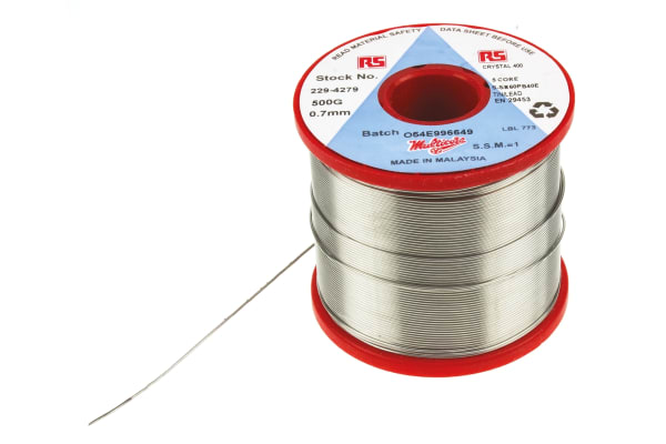 Product image for Multicore 0.7mm Wire Lead solder, +183°C Melting Point