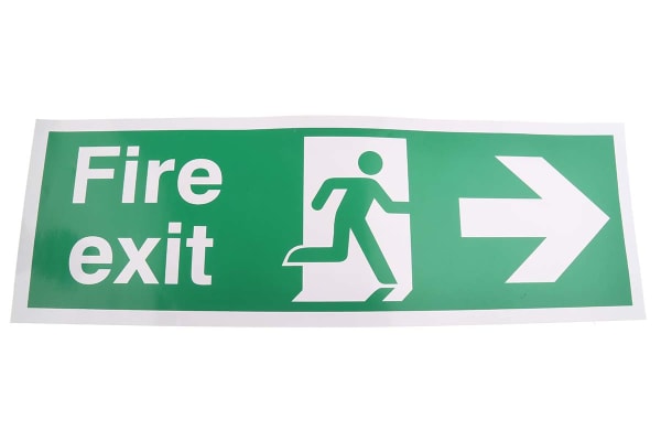 Product image for PET FIRE EXIT, Fire Exit, English, Exit Sign