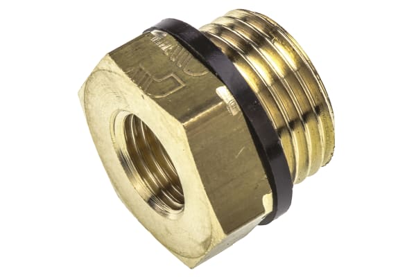 Product image for BRASS REDUCER,1/2 BSPP M X 1/4IN BSPP F