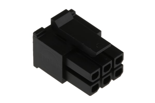 Product image for 6 way dual row receptacle,5A