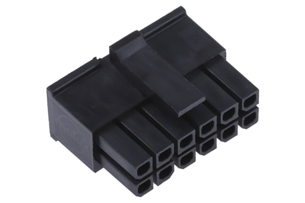 Product image for 12 way dual row receptacle,5A