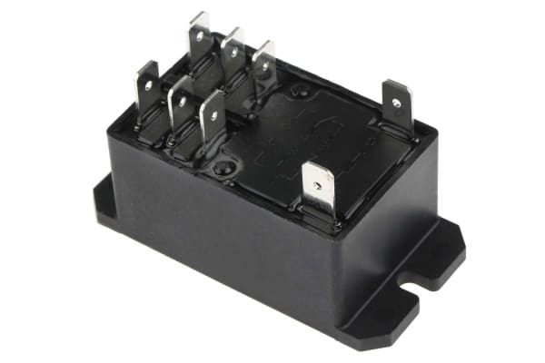 Product image for DPDT flange mount relay,30A 240Vac coil