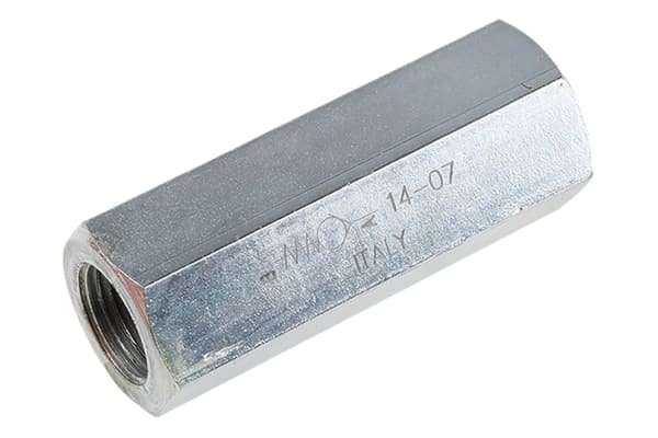 Product image for G3/8 BSP steel inline checkvalve,0.35bar