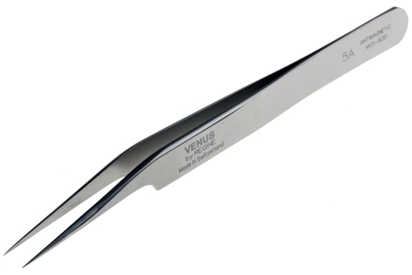 Product image for Precision oblique tweezers,VEN No.5A