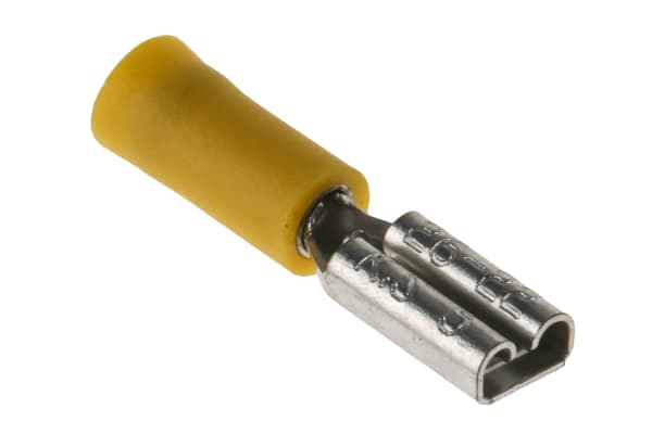 Product image for mini-yellow crimp 2.8/0.5mm female rcp