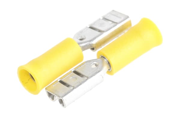 Product image for Mini-yellow crimp 2.8/0.8mm female rcp