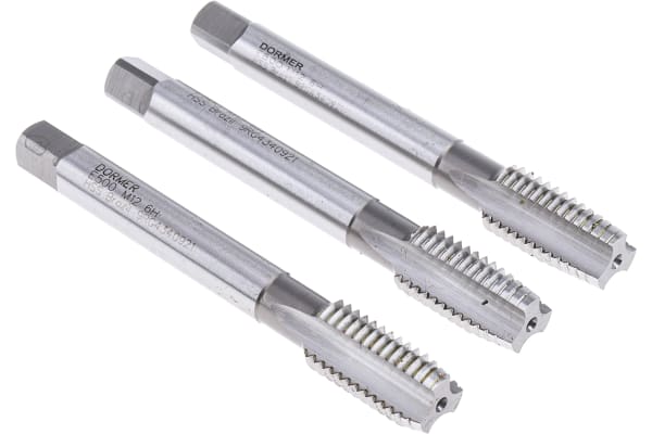 Product image for Dormer HSS M12 Straight Flute Tap Tap Set