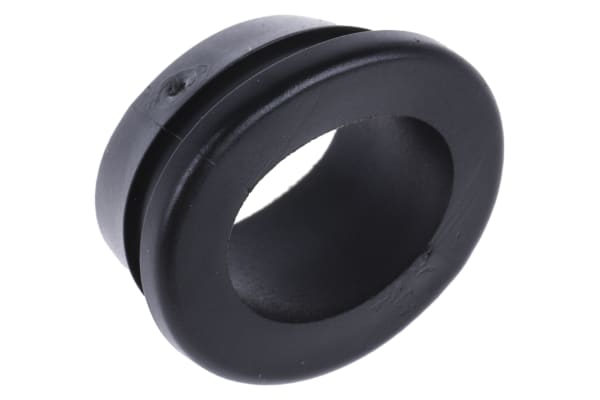 Product image for Black easy fit rubber grommet,16mm hole