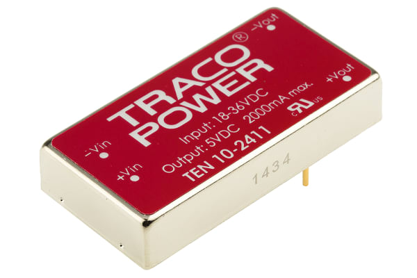 Product image for TEN102411 regulated DC-DC,5V 10W