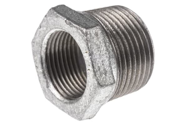 Product image for GALVANISED BUSH,1IN BSPT MX3/4IN BSPP F