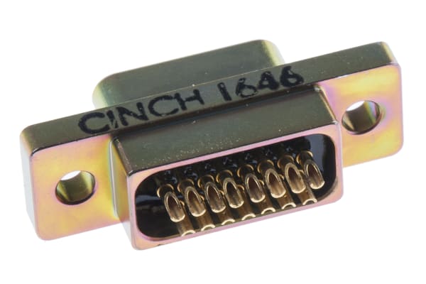 Product image for 15way metal unterminate micro D plug,3A