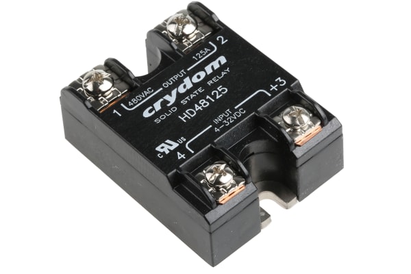 Product image for Sensata / Crydom 125 A Solid State Relay, Panel Mount, SCR, 530 V Maximum Load