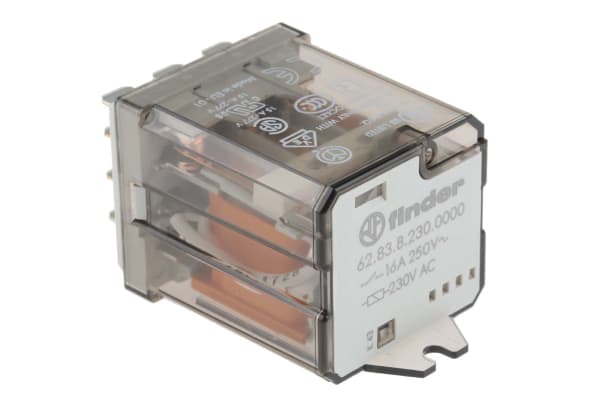 Product image for 3PDT power relay,16A 230Vac coil