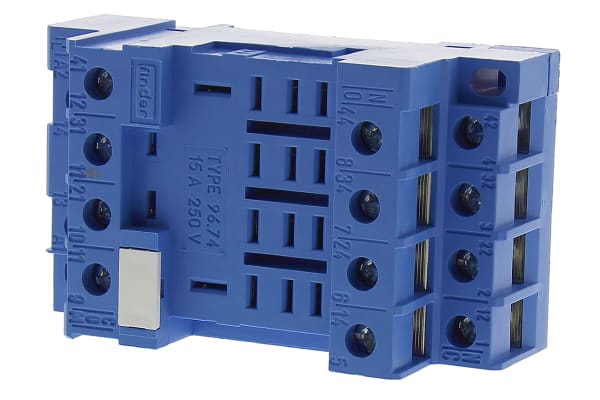 Product image for 4PCO DIN rail socket for 56 series relay