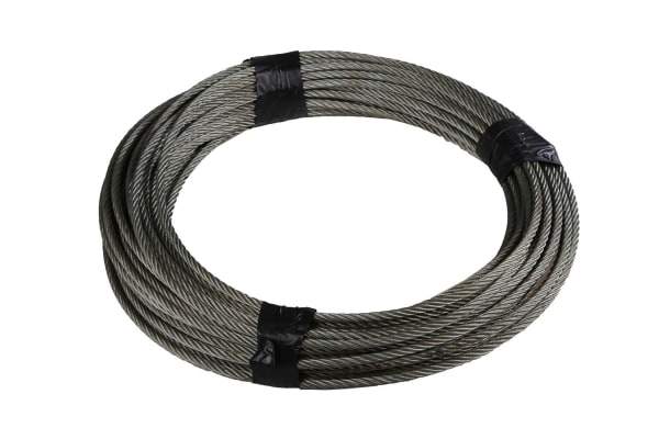 Product image for GALVANISED WIRE ROPE,10MM DIA X 50M L