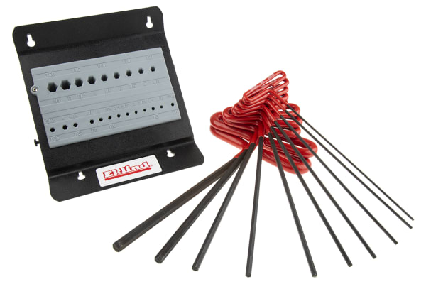 Product image for 10 piece T-handle imperial hex key set