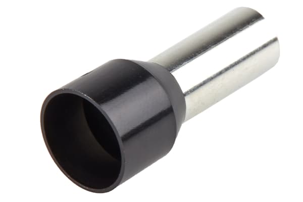 Product image for Black insulated bootlace ferrule,25mmsq.