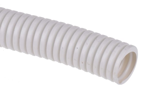 Product image for IP65 WHT PVC PLIABLE CONDUIT,20MM 10M L