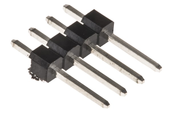 Product image for 4 way 1 row header,0.1in pitch 7mm pin