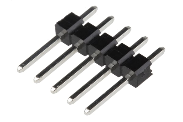 Product image for 5 way 1 row header,0.1in pitch 7mm pin