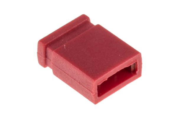 Product image for Red 2 way closed shorting link,2.54mm