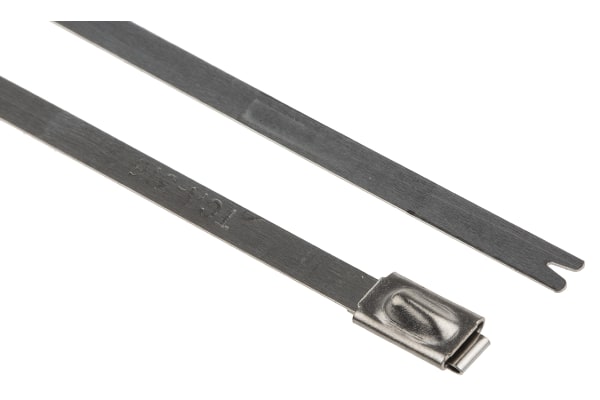 Product image for Self locking s/steel cable tie,4.6x201mm