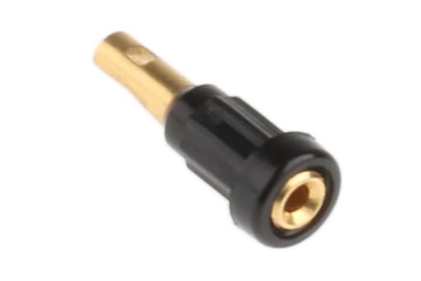 Product image for Black push in socket,1mm