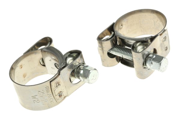 Product image for Wide band hose bolt clamp,25-27mm dia