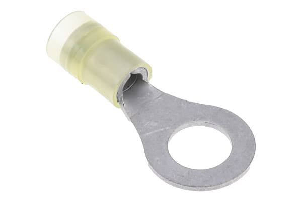 Product image for Yel M8 insul ring terminal,2.7-6.6sq.mm