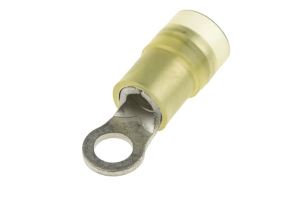 Product image for Yel M4 insul ring terminal,2.7-6.6sq.mm