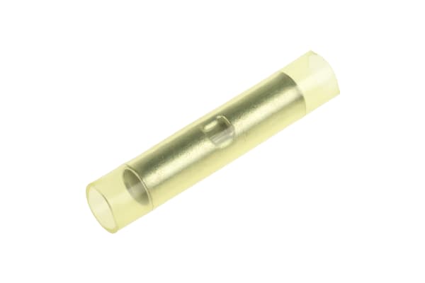 Product image for Yellow butt splice,2.7-6.6sq.mm wire