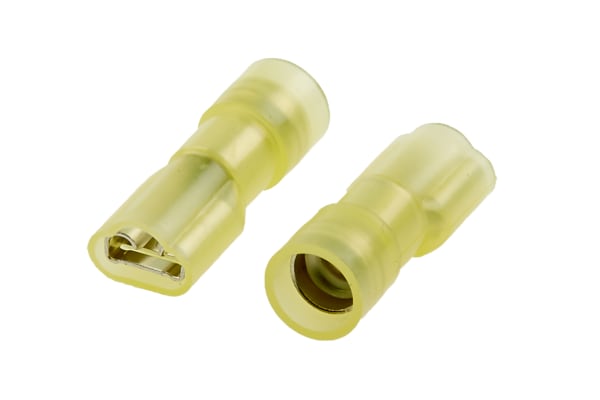 Product image for Yellow shrouded receptacle,2.7-6.6sq.mm