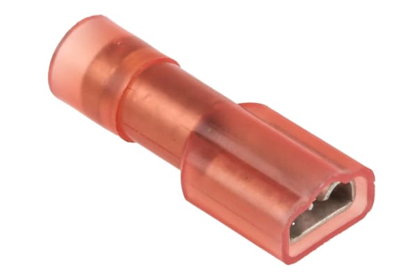 Product image for Red shroud receptacle,4.8Wx0.8Tmm