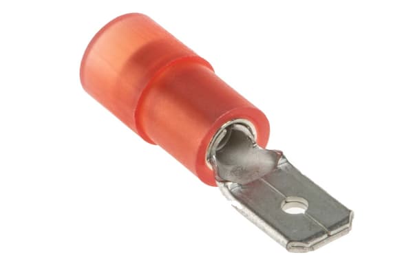 Product image for Red insul male receptacle,4.8Wx0.8Tmm