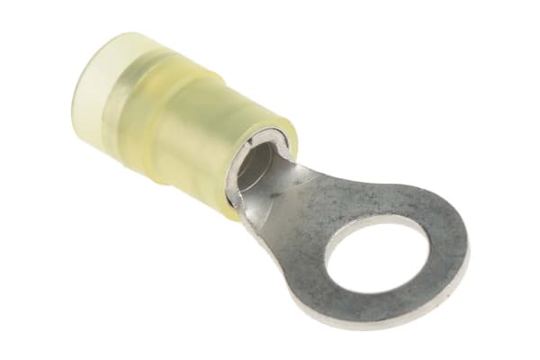 Product image for Yel M6 insul ring terminal,2.7-6.6sq.mm